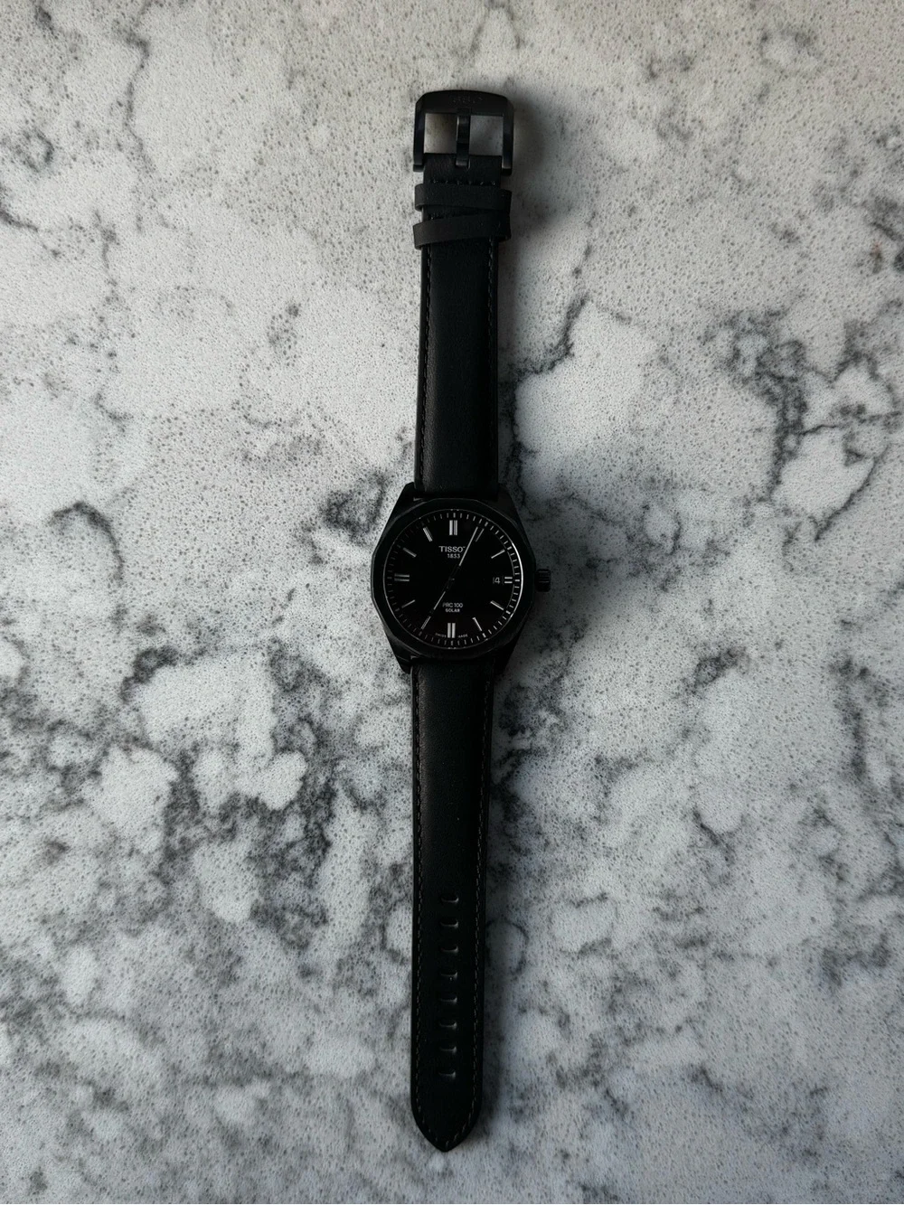 Tissot Black PRC 100 Solar Men's Watch